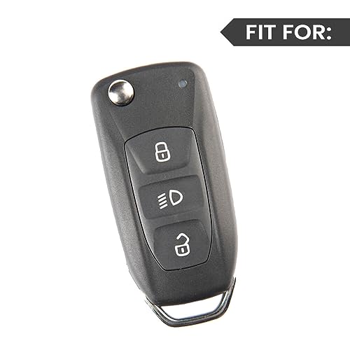 Image of Keyzone Premium Leather Key Cover & AC Vent Car Perfume Combo (4 Fragrances) | Compatible for Tata Curvv, Nexon, Harrier, Altroz, Punch, Safari, Tigor, Tiago, Zest, Bolt 3 Button flip Key. (Brown)
