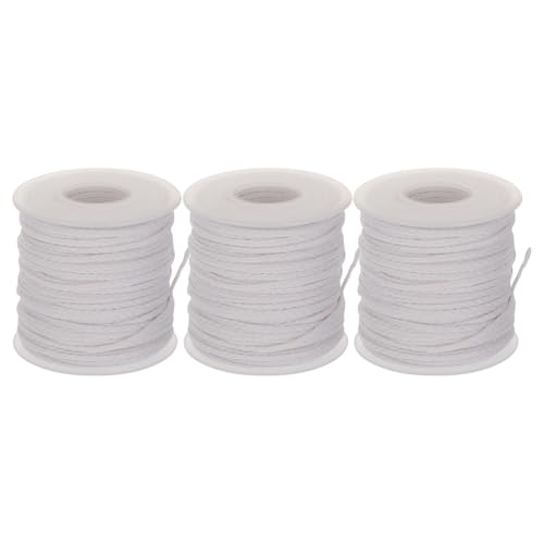 3 rollos de mechas de algodón trenzado para velas