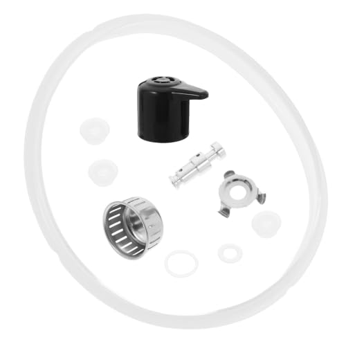Kit de repuestos para olla a presión SEWACC incluyendo anillo de silicona, válvula de flotador de acero inoxidable, válvula de liberación de vapor y protector anti-bloqueo miniatura 1