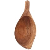 OATIPHO Coffee Scoop Wooden Coffee Bean Shovel with Ergonomic Handle for Measuring Tea Spices and Powdered