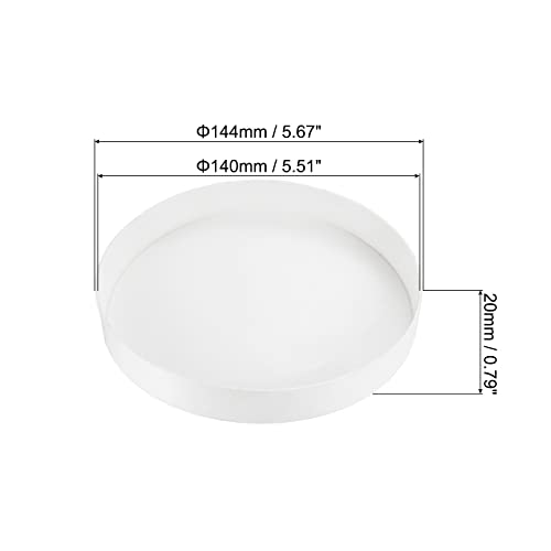 PATIKIL 5.5"/140mm ID PVC Pipe End Cap Fitting, 1 Pack Furniture Grade Plug Coupling Socket for DIY Garden - Image 2
