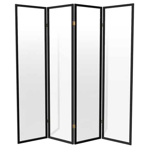 Red Lantern 6 ft. Tall Clear Plastic Partition Black 4