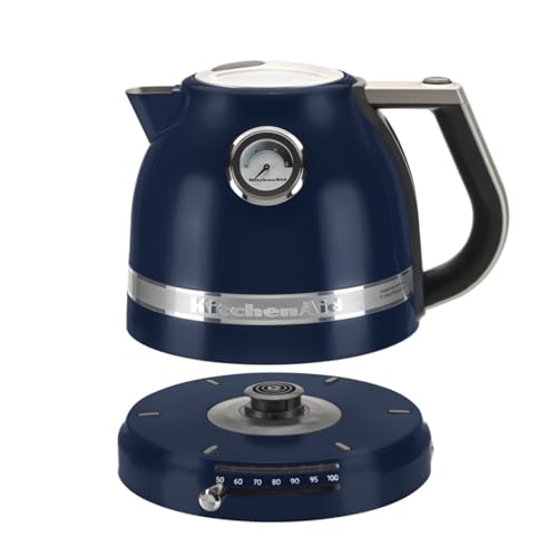 KitchenAid Bouilloire Électrique - Artisan - Température Réglable - 1,5 L - Bleu Encre