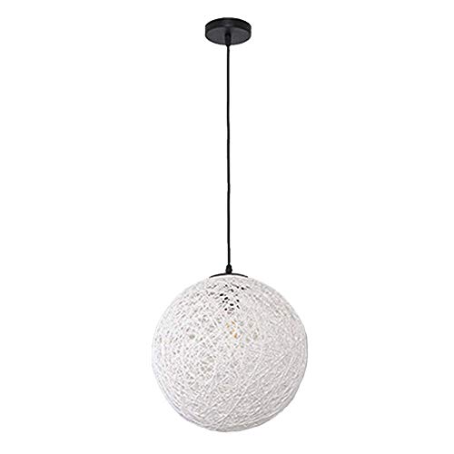 Lampe suspendue colorée en rotin pour décoration de restaurant et îlot