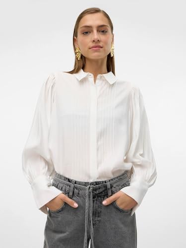 Image of VERO Moda Women Rayon Blend Striped Regular Fit Shirt