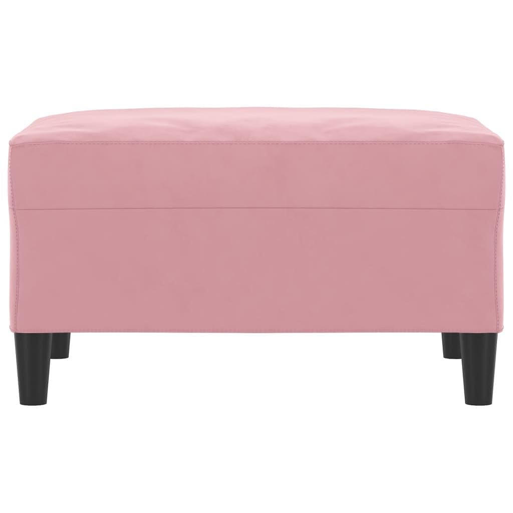 pouf poggiapiedi,pouf contenitore rotondo,Poggiapiedi rosa 70x55x41 cm in VellutoGeeignet für Wohnzimmer, Schlafzimmer, Bad