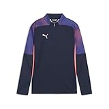 [プーマ] サッカー フットボール 部活 ブルゾン アウター individualFINAL 1/4-ジップ トップ Jr 659854 キッズ 24年秋冬カラー クラブ ネイビー/ブルーメイジング(01)