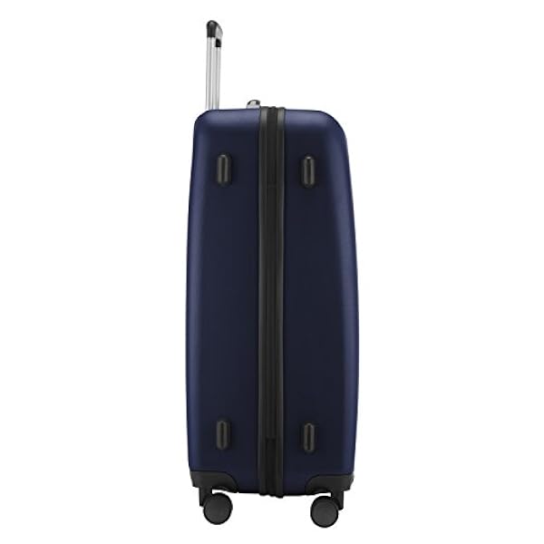 HAUPTSTADTKOFFER - Wedding - Valigia Trolley rigido grande ABS TSA 4 ruote, 75 cm, 103 litri, Blu Scuro