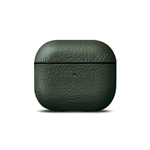 WOOLNUT Leather Case for AirPods 3rd Gen - Cognac Green Cover - Image 2