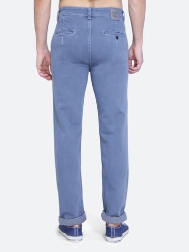 Image of Mid Waist Heavy Weight Stretchable Denim Material Front Cross Pocket Comfort Fit Jeans Pant for Men