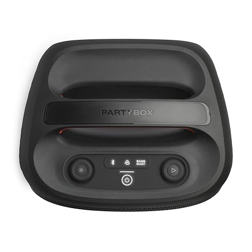 JBL PartyBox Encore Essential 2 - Portable Battery-Powered Party Speaker with AI Sound Boost, Up to 15 Hours of Play time, IPX4 Splash Proof, and Multi-Speaker Connection by Auracast (Black)