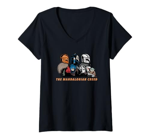 T-shirt col V Mandalorian Grogu Star Wars idéal pour vos soirées streaming