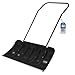 Produktbild BAUSTER® Schneeschaufel 82 cm mit Rädern und ergonomischem Griff Schneewanne mit Alu-Profilkante Metall-Stiel Kunststoff-Blatt Schneeschieber Eckig robuste Kratzschaufel Aluminiumkante