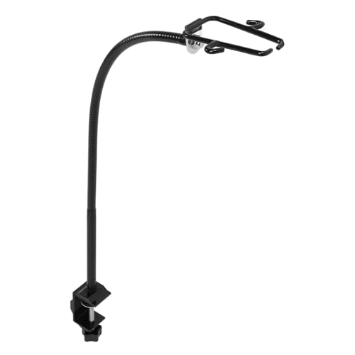 Support sèche-cheveux mains libres aluminium à angle réglable pour comptoir