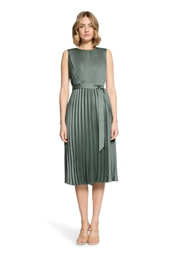 Robe Betty & Co confortable taille 16 : sublimez vos formes en vert Lily Pad