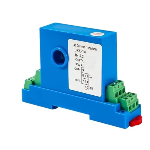 Bolisila DC Current Transmitter DC12V 12mm Hole Current Sensor 1A 0-150A to 4-20ma 0-10V AC Current Transmitter RS485 DC Current Transmitter(DC 0-10A Input,DC 0-5V Output)