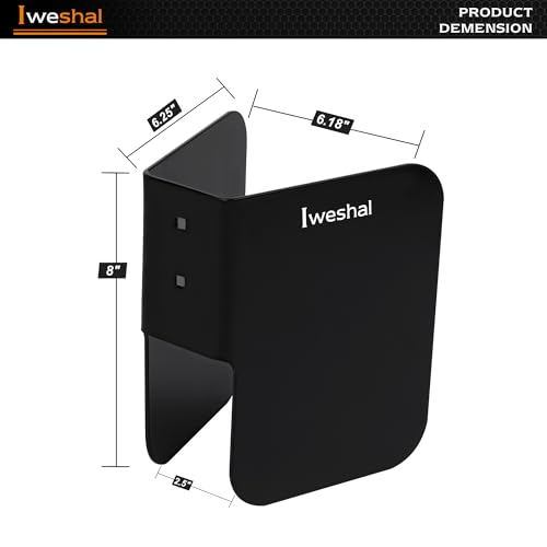 2 Pack E-Track Wheel Chock for Motorcycle, Bike & Dirt Bike (Black)