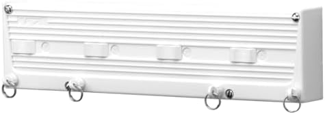 Cuncial TZ-S-4 | Tendedero Automático de Pared 4 Cuerdas | hasta 20 m de Tendido | Extensible 5 m por Cuerda | Blocaje Individual | Interior y Exterior | Compacto y Resistente | Fabricado en España
