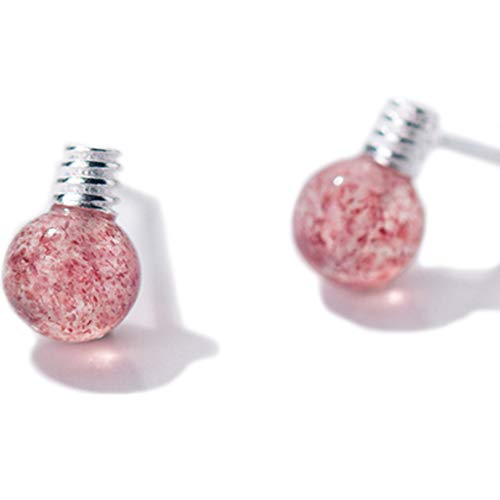 Argent sterling cristal de fraise boucles d'oreilles de créateur MOCHAMIK