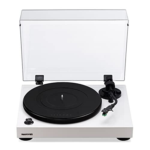 Image of Fluance RT81 Turntable with AT95E Cartridge, Belt Drive, Built-in Preamp, Adjustable Counterweight - Piano White
