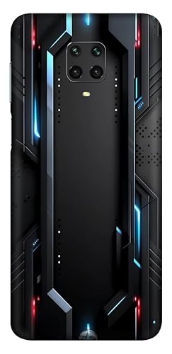 Image of Proguard Premium Vinyl Printed Mobile Back Skin Sticker Compatible for Xiaomi Redmi Note 9 Pro Max with Easy and Self Installation Kit - (Gamer Black - Design-07)