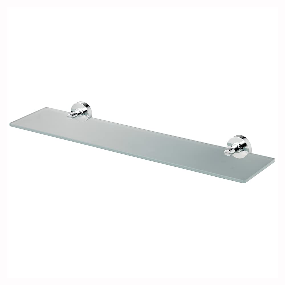 Ideal Standard Iom Frosted Glass Shelf 52cm - Chrome Silver