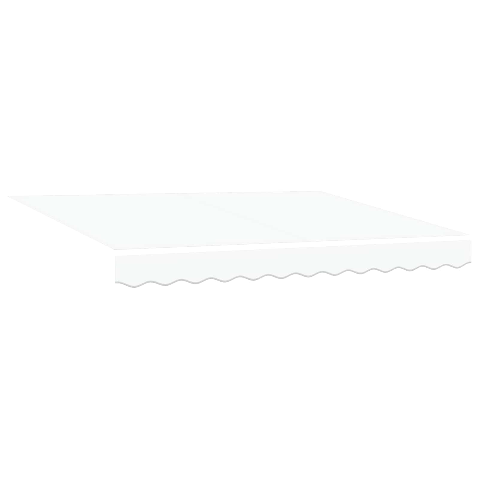 LKJephalotrope 11.5 x 8.2 ft Motorized Retractable Awning, White | Features a half-cassette metal frame with remote control and manual crank for patio and garden shade.