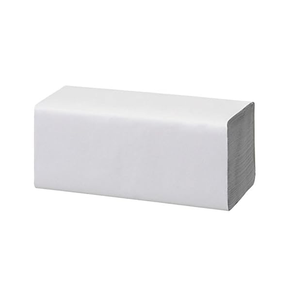 Wellsamed PapierhandtÃ¼cher 250 StÃ¼ck, 25 x 23 cm NaturweiÃ 1-lagig, ZZ-Falz umweltfreundliche FalthandtÃ¼cher, Handtuchpapier, PapiertÃ¼cher – Bild 3