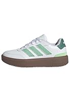 adidas Damen COURTBLOCK Shoes, FTWR White/semi Court Green/semi Green Spark, 38 EU