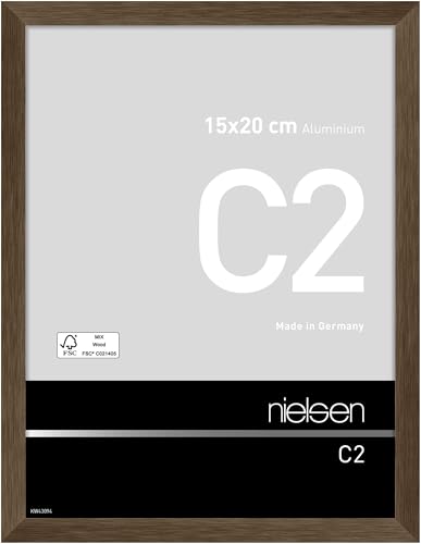 nielsen Aluminium Bilderrahmen C2, 15 x 20 cm, Braun – Ansicht 1