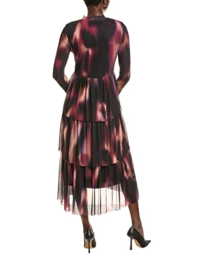 Image of Anne Klein Women's Mock Neck Tiered Dress