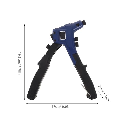 Pistolet à riveter en alliage d'aluminium bleu MAGICLULU, riveteuse manuelle robuste - 3