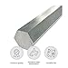 0.375 (3/8 inch) x12 inches 304 Stainless Steel Hexagon Bar Cold Finished Durable Stainless Steel Material Industrial Projects Custom Fabrication Precision Machining Mechanical DIY Metalwork