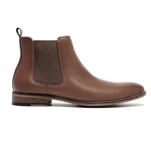 Image of Cestfini Chelsea Boots Men Classic Elastic Dress Boots Casual Men's Chelsea Ankle Boots