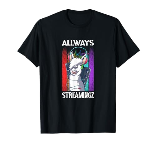 Always Streamingz Bestes Outfit zum Streamen von Musik TV T-Shirt