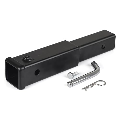 JBJXFAMAY Gancio di Traino per rimorchio Accessori di Traino Estensione Gancio di Traino da 245 Mm con Tubo Ricevitore di Traino da 2 Pollici Barra di Traino