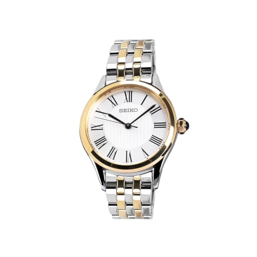 Seiko SUR612P1 - Montre analogique pour Femme avec Bracelet en Acier Inoxydable