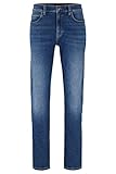 Mittlere Bundhöhe HUGO Herren 708 Blaue Slim-Fit Jeans aus besonders softem Denim Blau 34/32