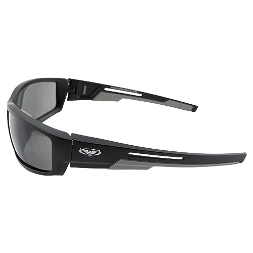 Global Vision Sly 88 Wrap Around Sport Motorcycle ATV Sunglasses Black Frame w/Smoke Lenses3