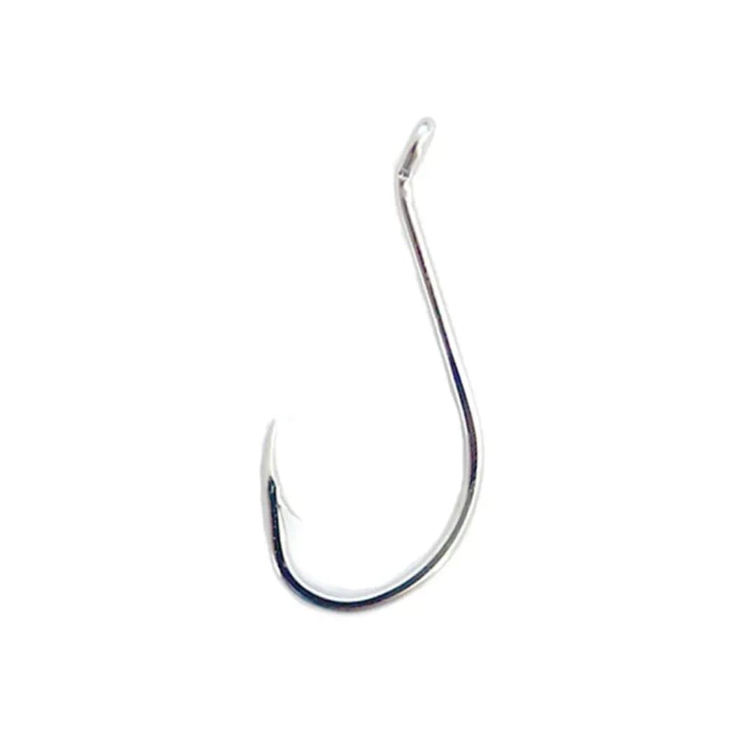 High Strength Fishing Hooks for Sea and Freshwater, Sharp Barbed Tip, Strong Penetration, Anti-Rust Carbon Steel, 100 Pcs Set (6 No.)-image-10