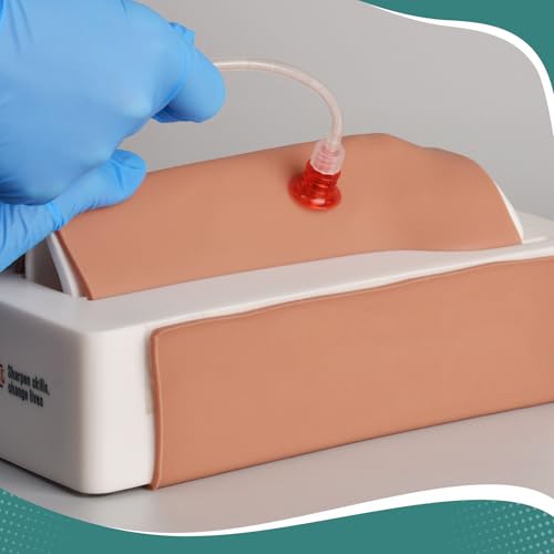 Image of Intraosseous (IO) Access Trainer with Skin Pad, Adult Intraosseous (IO) Tibia Trainer, Tibial IO Bone for Medical Education
