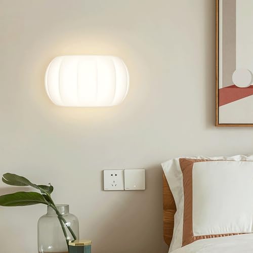 Mini aplique de pared junto a la cama con tres modos de color ajustables 8