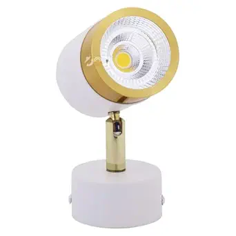 DOJI White Gold Finish spot Lights, Aluminium Focus Light, Adjustable Head Focus Light for Wall | spot Lights for Home Ceiling | spot Light, Color-Warmwhite (6 watt)