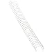 Fellowes Wire Binding Spines, 1/4", Holds 35 Sheets, White, 25 Pack, White(52540)