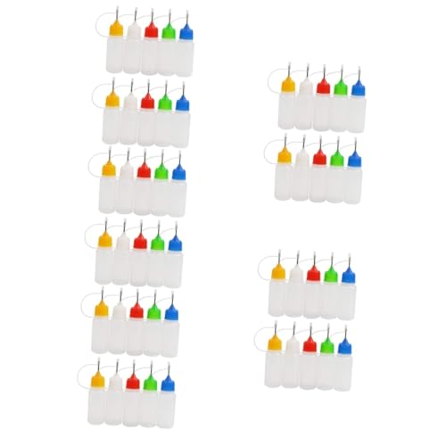 50 Bouteilles Applicatrices de Colle Flacons Squeeze Semi-transparents - 2
