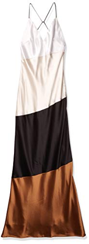 ABS Allen Schwartz Women's Color Blocked Slip Gown, Multi, 0