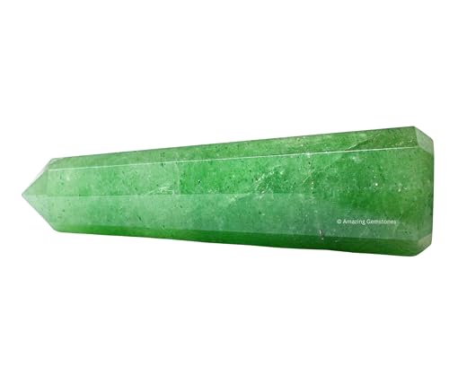 Image of Amazing Gemstone Green Strawberry Quartz Crystal Towers - Natural Healing Crystal Point Obelisk for Reiki Healing and Crystal Grid (3 inch to 4 inch INCH)