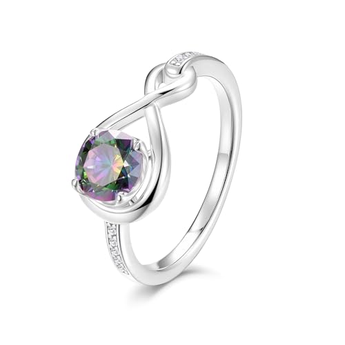 FANCIME June Birthstone Promise Ring Alexandrite Jewelry for women