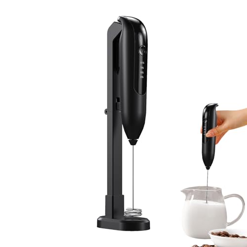 Batidora de leche – Inalámbrico USB Recargable Batidor Eléctrico 2 Velocidades Mezclador Manual | Batería 1200 mAh Batidora de Huevos Silencioso Para Café Leche Dulces | Utensilio de cocina para leche
