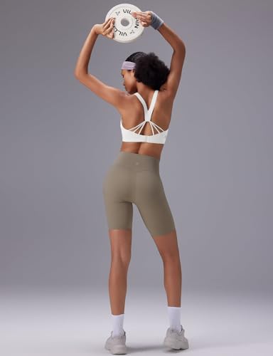 Image of baleaf Sweatleaf Adjustable Sports Bras for Women, Padded Racerback Yoga Bra, High Impact Molded Cup Workout Bra